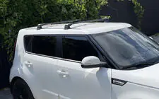 Roof rack for fixed points lockable Wingbar V3 (2 pcs) up to 145 cm, black photo 2