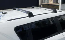 Roof rack for fixed points lockable Wingbar V3 (2 pcs) up to 145 cm, black photo 1