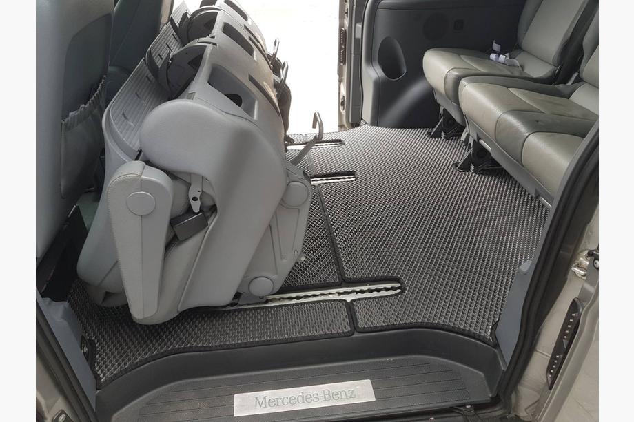 Mercedes Viano 2004-2014 EVA V2 Floor Mats (Pickup Only, Full Set, Black) Photo 8