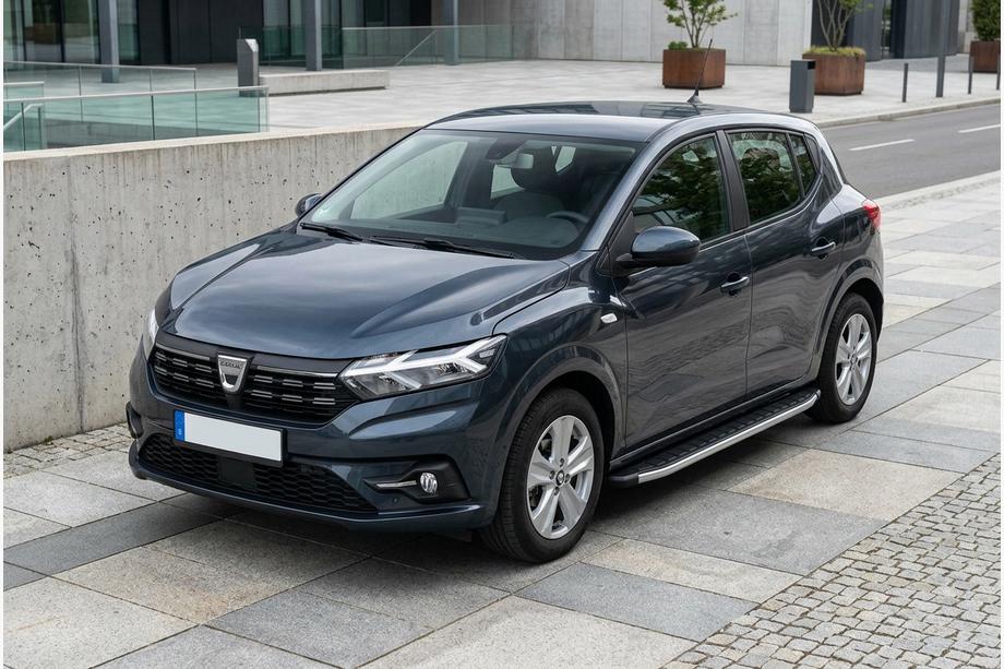 Dacia Sandero 2021- Side Steps Fullmond (2 pcs, Aluminum) Image