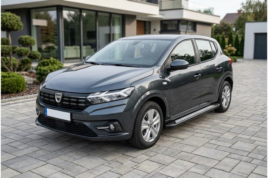 Dacia Sandero 2021- Side Steps Vision New Black (2 pcs, Aluminum) Photo 1