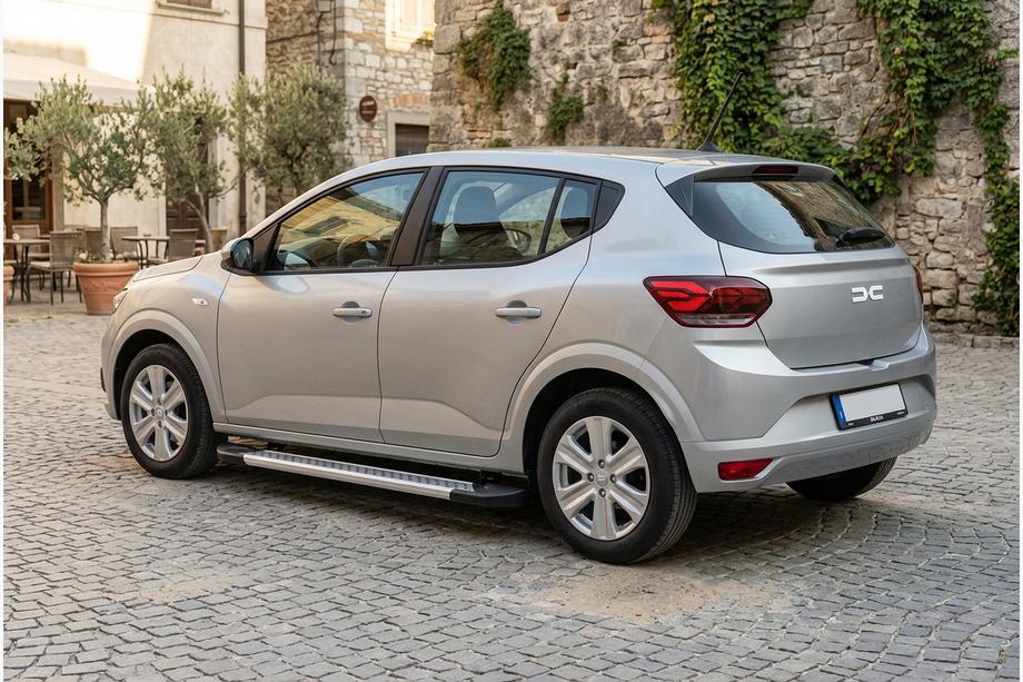 Dacia Sandero 2021- Side Steps Vision New Grey (2 pcs, Aluminum) Image