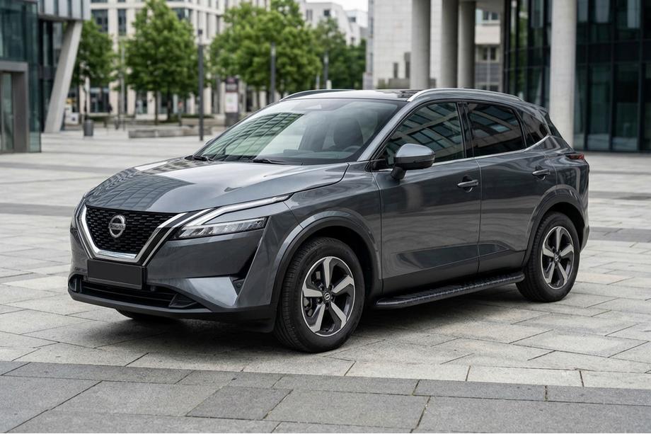 Nissan Qashqai 2021- Side Steps Bosphorus Black (2 pcs, Aluminum) Image