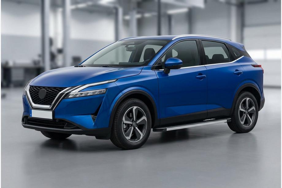 Nissan Qashqai 2021- Side Steps Maya V1 (2 pcs, Aluminum) Image