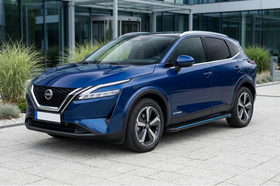 Nissan Qashqai 2021- Side Steps Maya Blue (2 pcs, Aluminum) Image