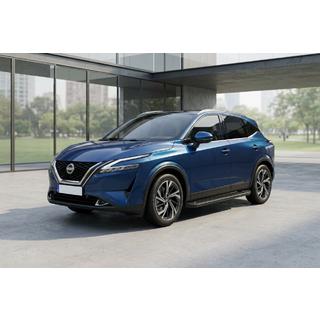 Side Steps Allmond Black (2 pcs, Aluminum) Nissan Qashqai 2021- photo 1