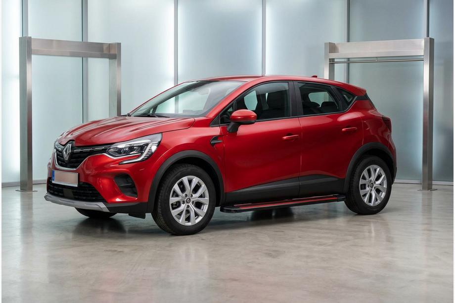 Renault Captur 2019- Side Steps Maya Red (2 pcs, Aluminum) Image
