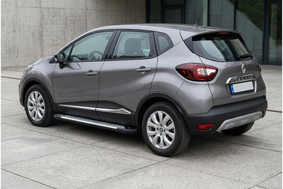Renault Captur 2019- Side Steps Allmond Grey (2 pcs, Aluminum) Image
