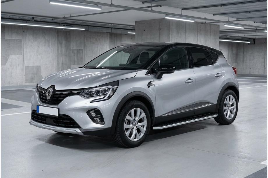 Renault Captur 2019- Side Steps Tayga Grey (2 pcs, Aluminum) Image