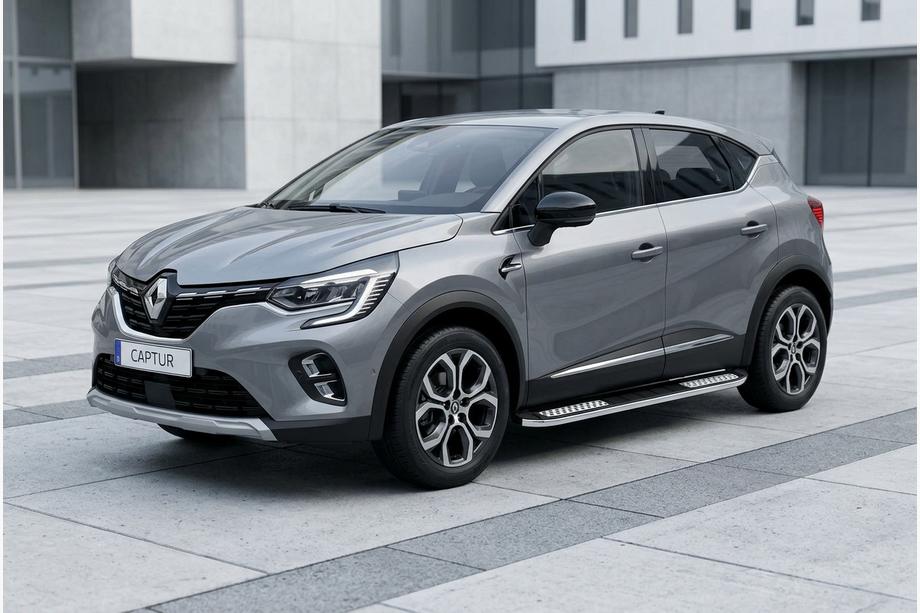 Renault Captur 2019- Side Steps Tayga V2 (2 pcs, Aluminum) Image