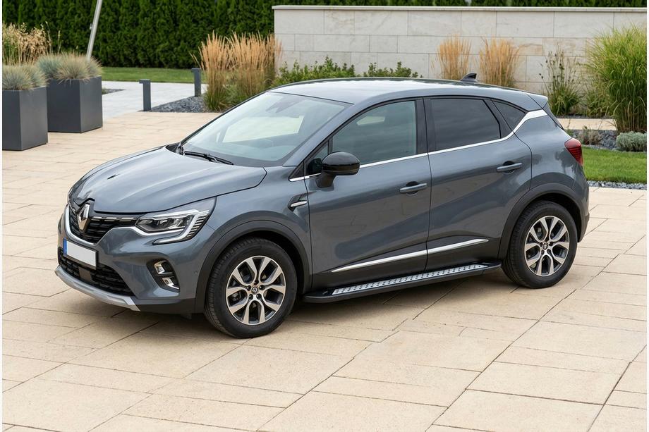 Renault Captur 2019- Side Steps Vision New Black (2 pcs, Aluminum) Image