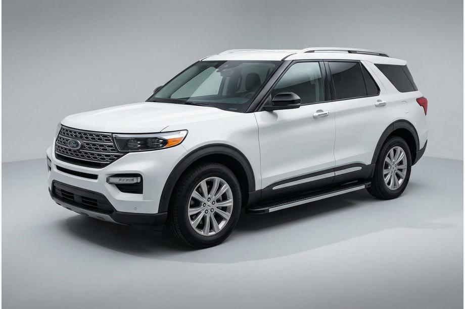 Ford Explorer 2019- Side Steps Maya V1 (2 pcs, Aluminum) Image