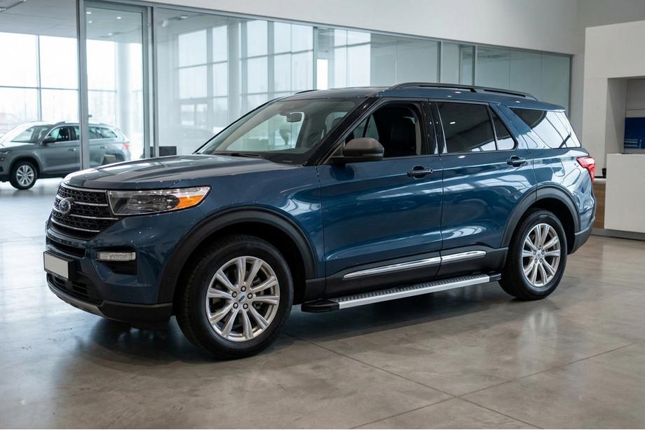 Ford Explorer 2019- Side Steps Maya V2 (2 pcs, Aluminum) Image