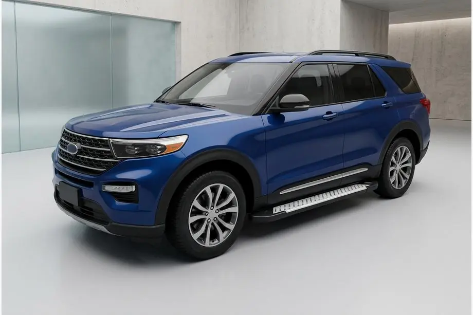 Ford Explorer 2019- Side Steps Allmond Grey (2 pcs, Aluminum) Image
