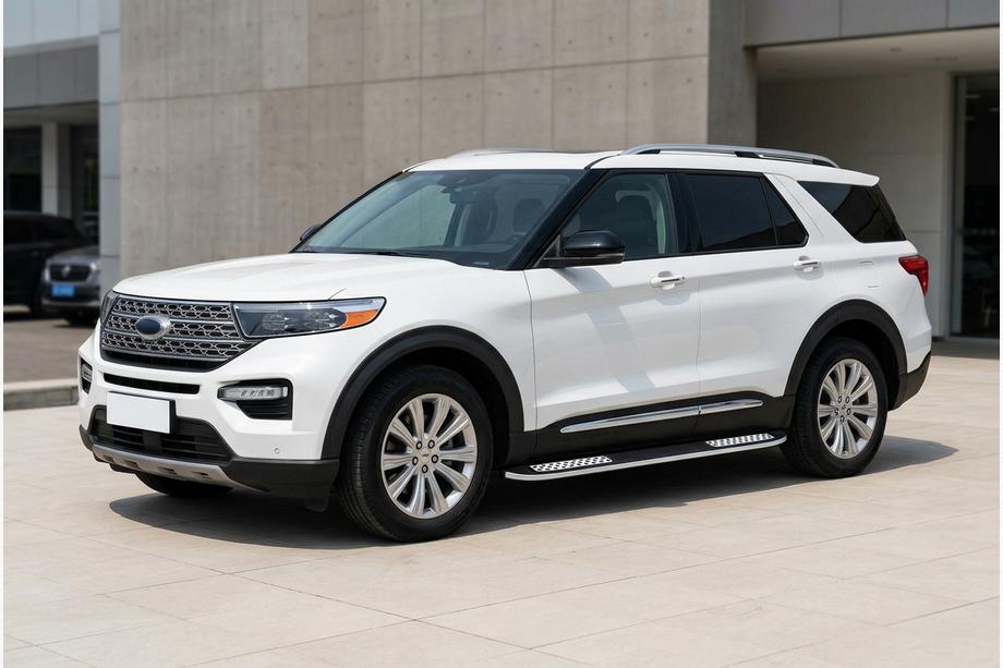 Ford Explorer 2019- Side Steps Tayga V2 (2 pcs, Aluminum) Image