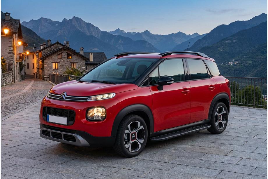 Citroen C-3 Aircross 2017-2024 Side Steps Bosphorus Black (2 pcs, Aluminum) Image