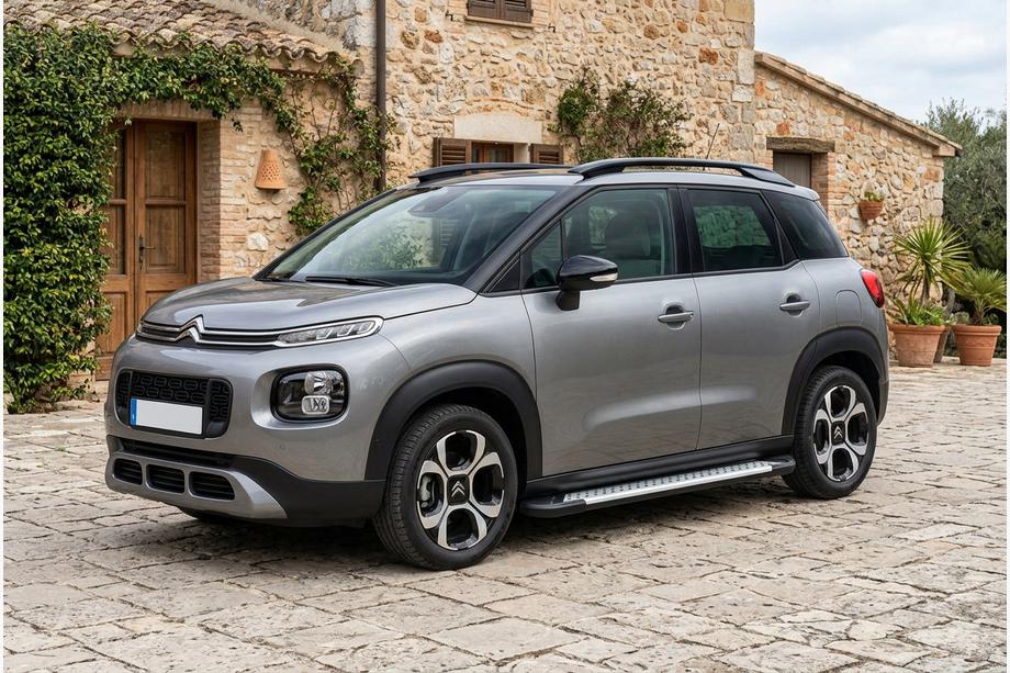 Citroen C-3 Aircross 2017-2024 Side Steps Allmond Grey (2 pcs, Aluminum) Photo 1