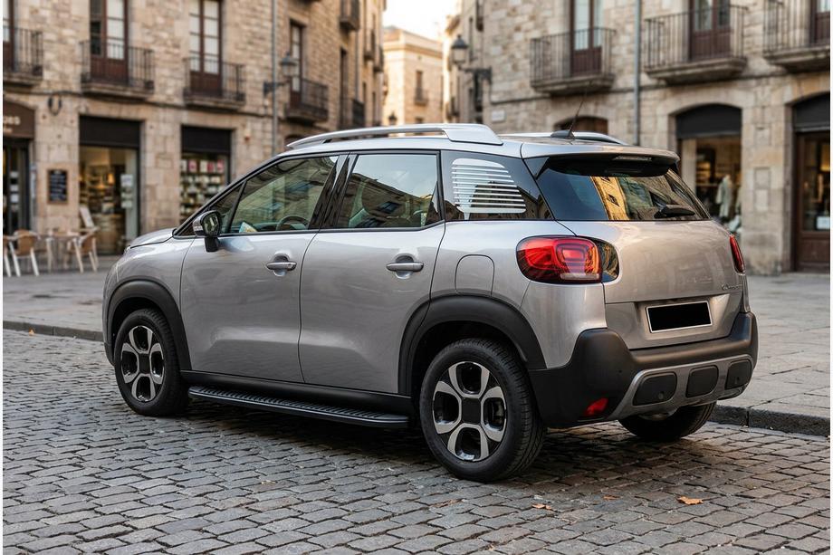 Citroen C-3 Aircross 2017-2024 Side Steps Tayga Black (2 pcs, Aluminum) Image