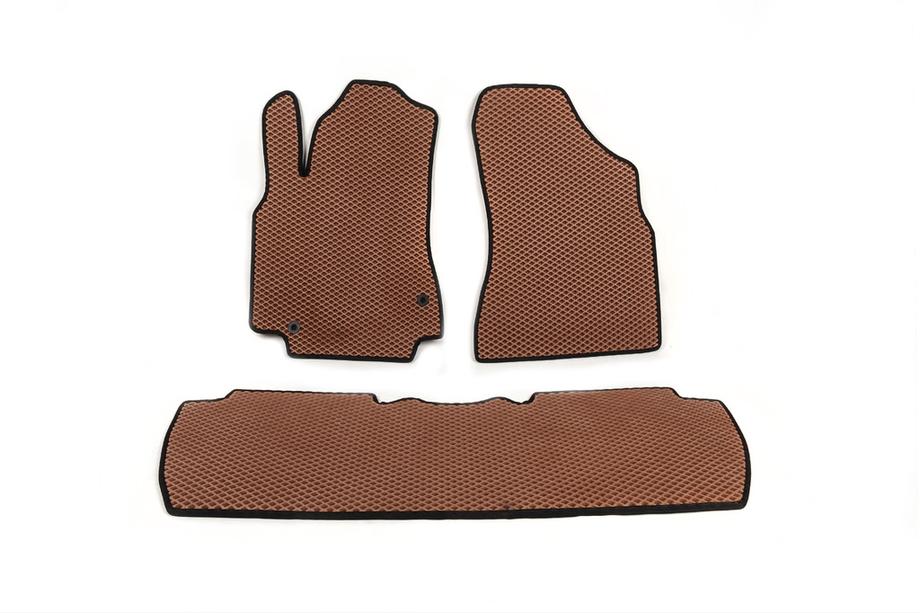 Peugeot Partner Tepee 2008-2018 EVA Floor Mats (brick red) Front + rear + door sills (5 pcs) Photo 3