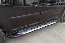 Volkswagen Caddy 2020- Side Steps Allmond Grey (2 pcs, Aluminum) photo 1