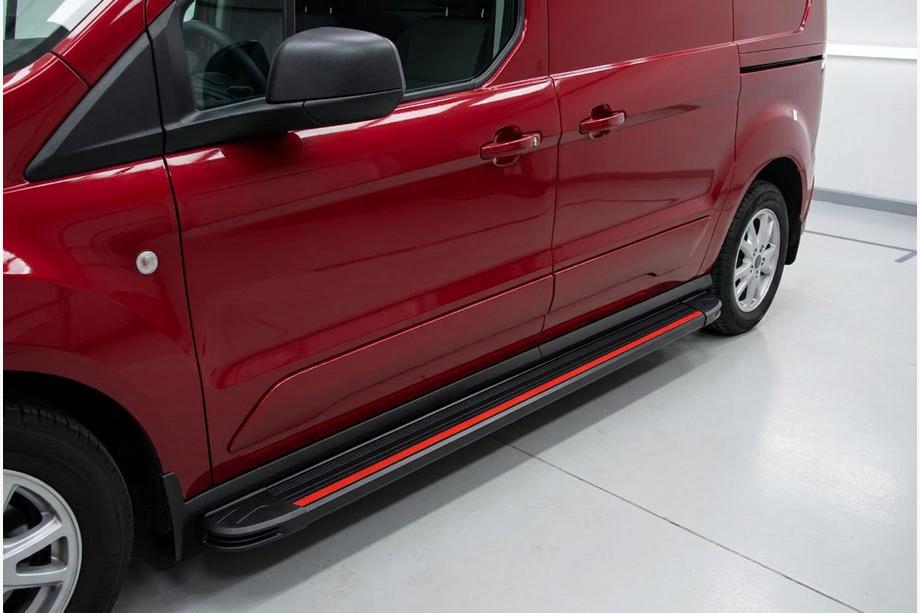 Volkswagen Caddy 2020- Side Steps Maya Red (2 pcs, Aluminum) Maxi Base Image