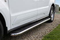 Volkswagen Caddy 2020- Side Steps Maydos V1 (2 pcs, Aluminum & Stainless Steel) photo 1