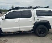 Volkswagen Amarok 2010-2022 Side Steps Dakar V2 with LED (2 pcs, metal) photo 6