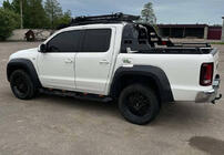 Volkswagen Amarok 2010-2022 Side Steps Dakar V2 with LED (2 pcs, metal) photo 9