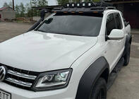 Volkswagen Amarok 2010-2022 Side Steps Dakar V2 with LED (2 pcs, metal) photo 10