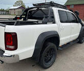 Volkswagen Amarok 2010-2022 Side Steps Dakar V2 with LED (2 pcs, metal) photo 11