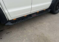 Volkswagen Amarok 2010-2022 Side Steps Dakar V2 with LED (2 pcs, metal) photo 12
