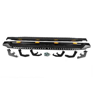 Side Steps Dakar V1 with LED (2 pcs, metal) Toyota Hilux 2015- photo 3