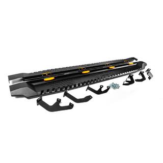 Side Steps Dakar V1 with LED (2 pcs, metal) Toyota Hilux 2015- photo 2