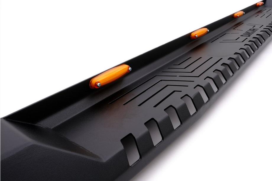 Toyota Hilux 2015- Side Steps Dakar V1 with LED (2 pcs, metal) Photo 5