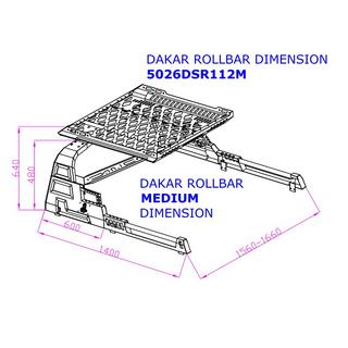 Roll Bar with Basket Dakar (without roll covers) Toyota Hilux 2006-2015 photo 4
