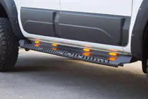 SsangYong Musso II 2018– Side Steps Dakar V1 with LED (2 pcs, metal) photo 2