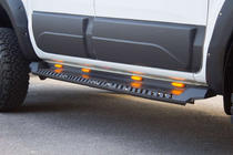 Nissan Navara/NP300 2016- Side Steps Dakar V1 with LED (2 pcs, metal) photo 2
