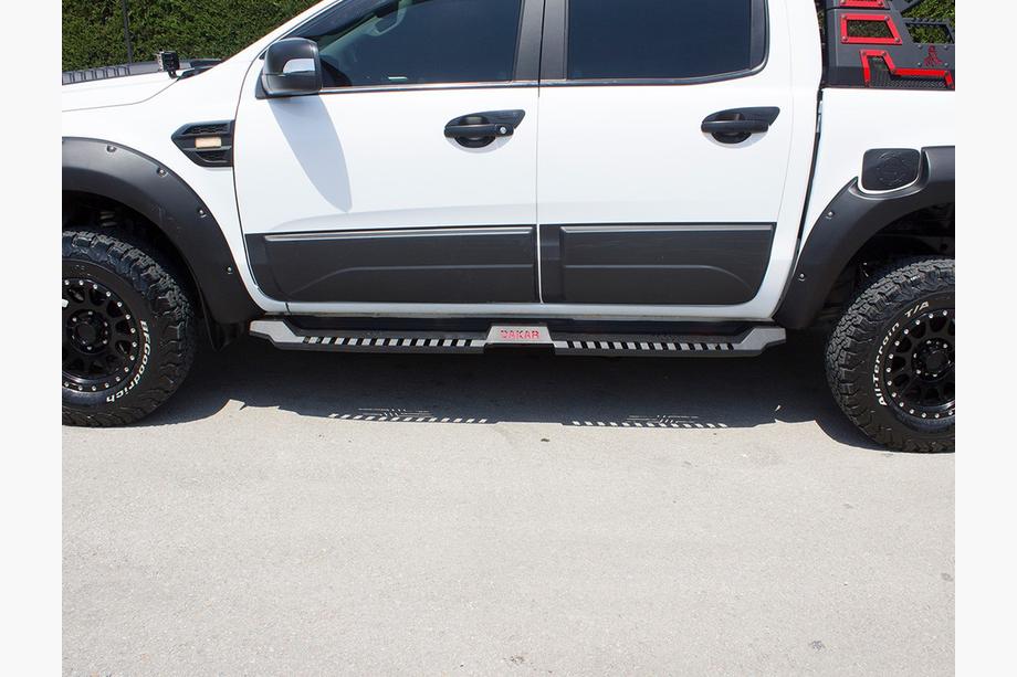 Mitsubishi L200 2015-2024 Side Steps Dakar V2 without LED (2019+, 2 pcs, metal) Photo 2