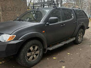 Mitsubishi L200 2006-2015 Side Steps Dakar V2 with LED (2 pcs, metal) photo 1