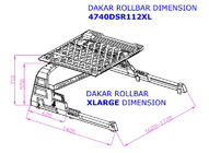 Mercedes X class 2017-2020 Roll Bar with Basket Dakar (for Roll Covers) photo 6