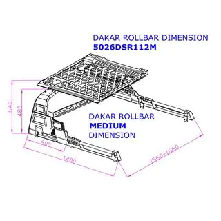 Roll Bar with Basket Dakar (without roll covers) photo 4