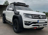 SsangYong Musso II 2018– Windshield visor for roof rack DAKAR (LED) photo 2