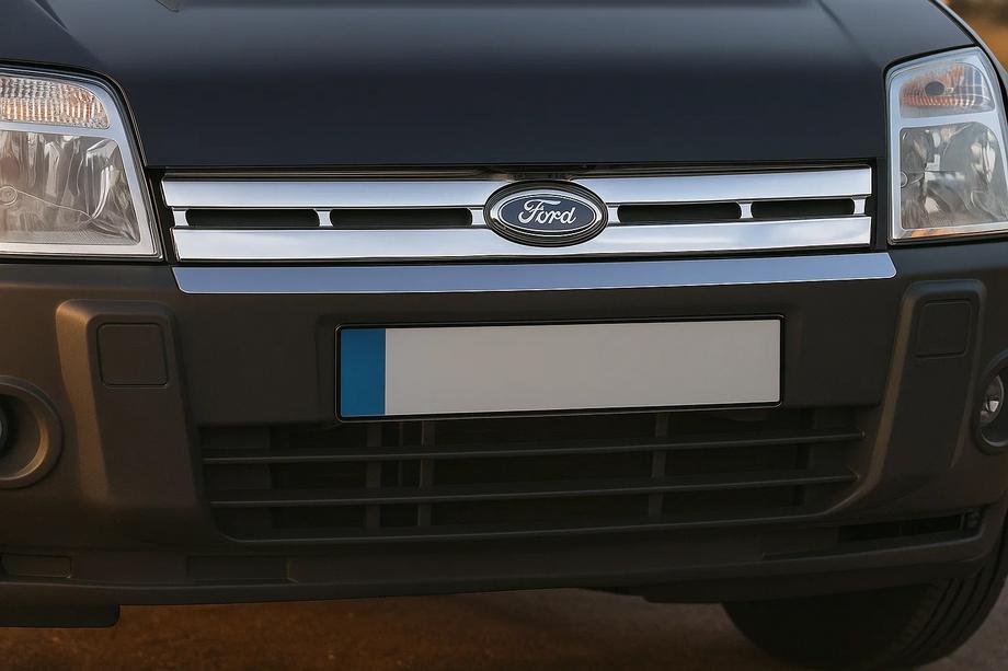 Ford Connect 2006–2009 Chrome Grille Covers (Stainless Steel) Carmos - Turkish Stainless Steel Image