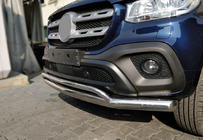Mercedes X class 2017-2020 Front Double Bar Vegas (Stainless Steel, 76mm) photo 1