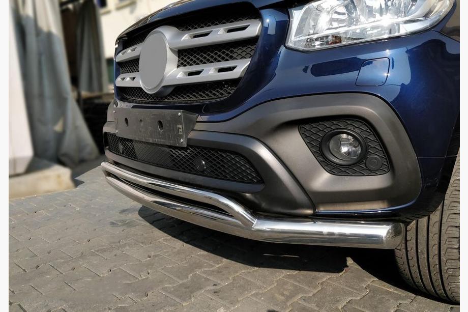 Mercedes X class 2017-2020 Front Double Bar Vegas (Stainless Steel, 76mm) Image