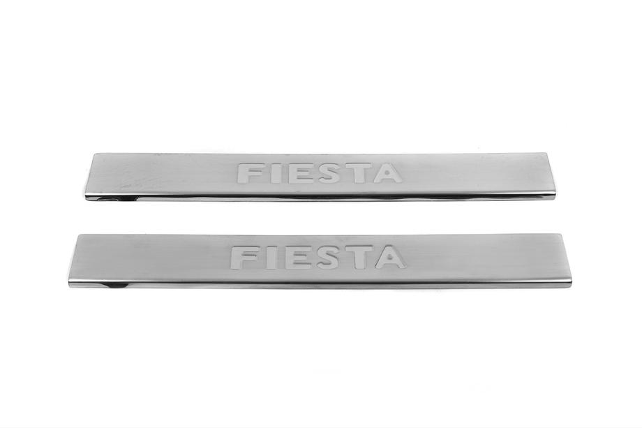 Ford Fiesta 2008-2017 Sale! Stainless Steel Door Sill Protectors (Carmos, 2 pcs) Image