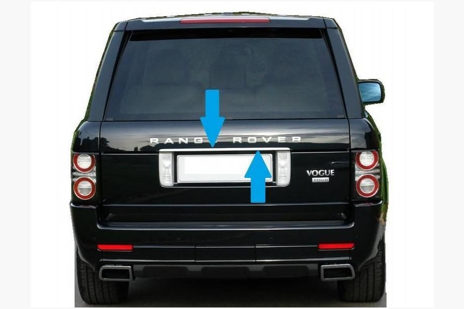 Range Rover III L322 2002-2012 Chrome trim above license plate (stainless steel) Image
