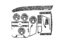 Chevrolet Aveo T250 2005-2011 Dashboard Trim Covers (small set) Aluminum photo 2