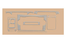 Honda CRV 2007-2011 Dashboard Trim Aluminum photo 2