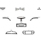 Peugeot 206 1998-2024 Dashboard Trim (Meric, Plus, 2009↗) Aluminum photo 2